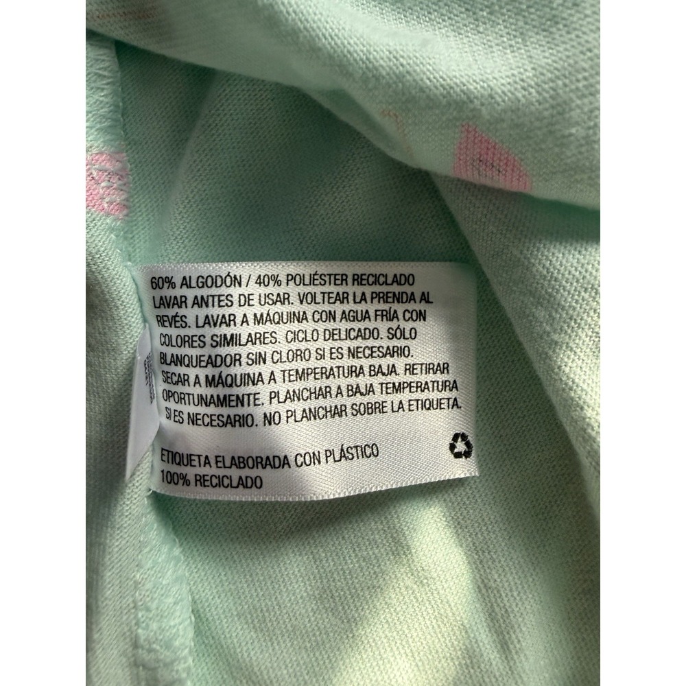 Cat & Jack girls mint w/ Pink Flamingos print‎ tiered cross back dress, XXL 18+ - Picture 6 of 6
